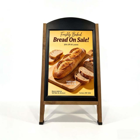 Hybrid Heavy Duty Combination Chalkboard A Frame & Snapframe