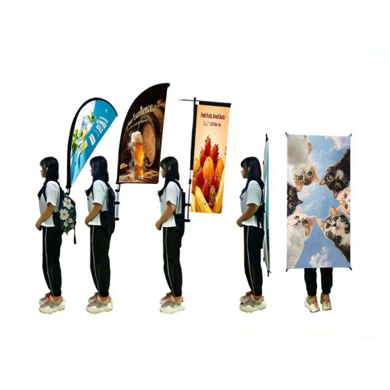 Backpack Flag and Backpack X Banner